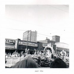 Kansas City, Missouri, 1953. American Royal Parade down Main street, 1953. Picture taken by my Aunt Macky. [RIP 1931-2002]
(ShorpyBlog, Member Gallery)