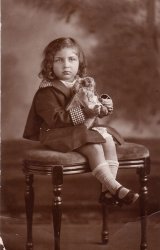 This picture was taken in 1929 in a studio in New York City when my Aunt was around 3 years old. She is the 4th child of 8 children born to an Italian mother and a German and Danish father. View full size.
(ShorpyBlog, Member Gallery)