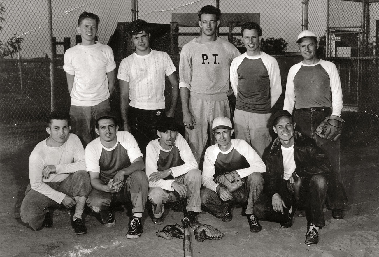 Baseball team my grandfather was in back in the mid to late 40's (he is standing far right) Not sure how well they played. View full size.