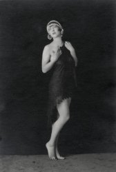 This is a picture of my  mother taken sometime in the 1920s during the time she was a professional dancer.  She worked out of San Francisco. View full size.
(ShorpyBlog, Member Gallery)