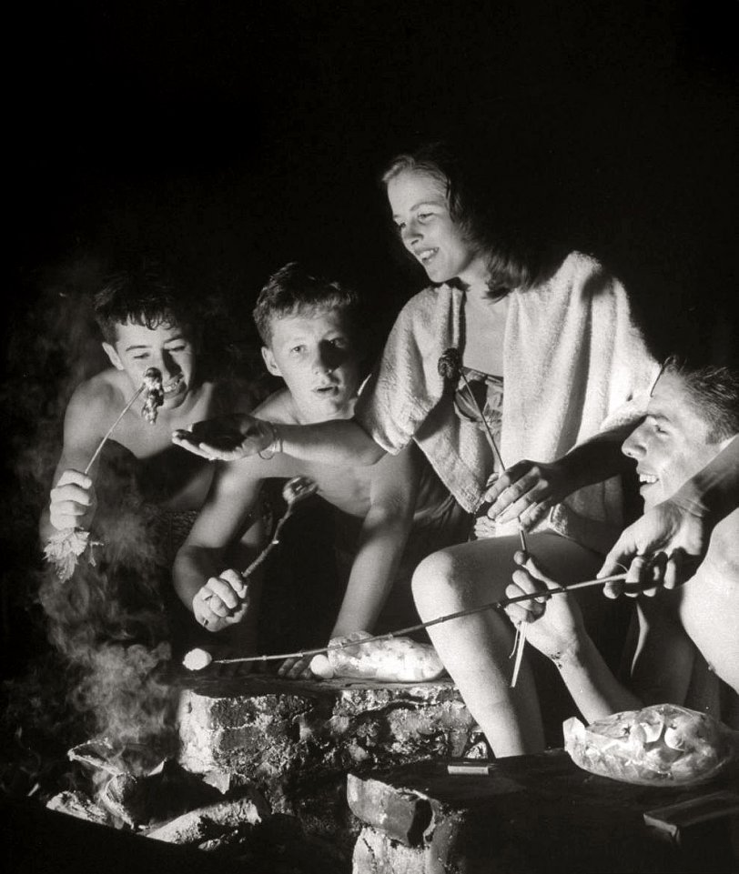 September 1947. Warrenton, Virginia. "Midnight picnic being given by Eve Prince." Photo by Martha Holmes. Exciting news: Google and Time Inc. are putting the entire Life magazine photo archive of some 10 million images online. If I post one every day, we'll be done in about 27,000 years. View full size.
