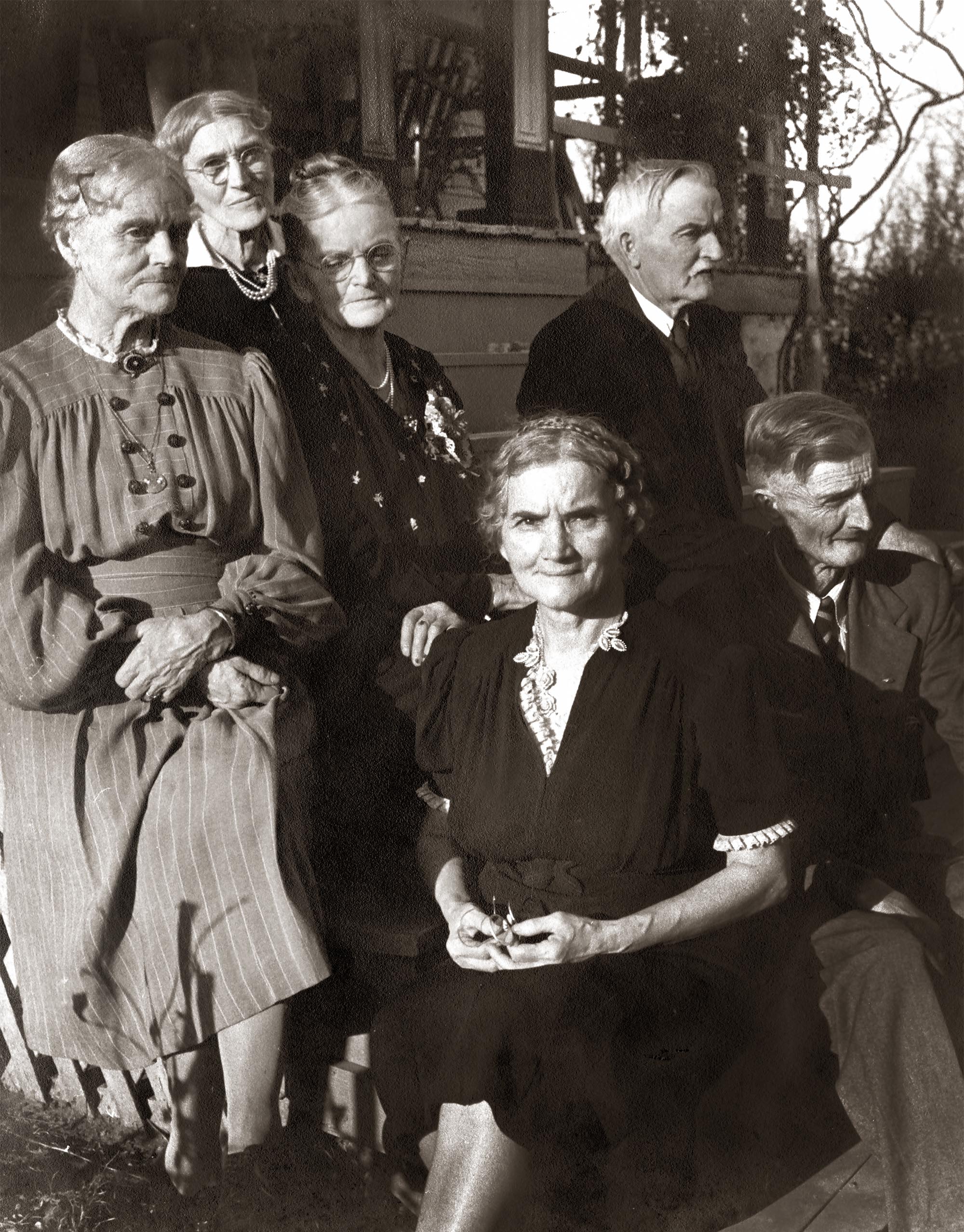 My Dad's Grandmother is surrounded by her brothers and sisters at her parents' home near Elkton, Virginia in 1940. Born during or soon after the Civil War and living beyond the swing era, this generation saw a social transformation and technological advances like no other generation before and maybe arguably since.