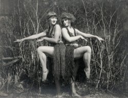 My mother and one of the girls she worked with on the stage in San Francisco during the 1920s. View full size.
(ShorpyBlog, Member Gallery)