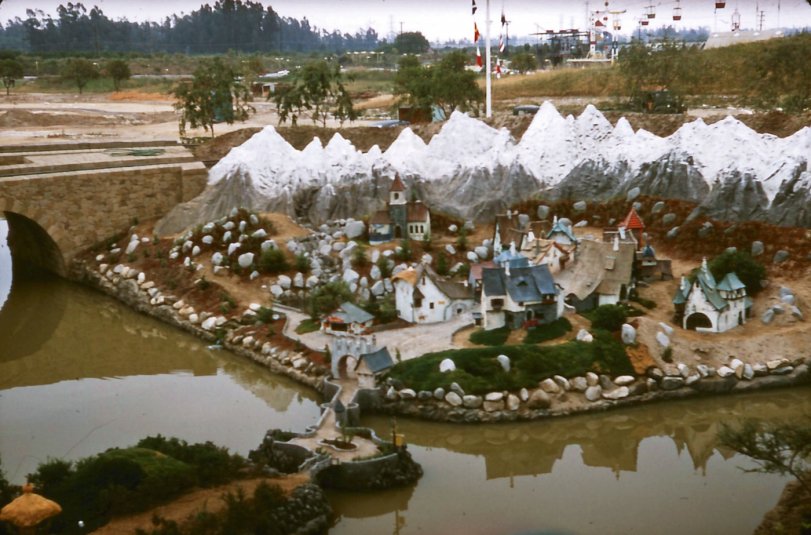 1950s or early 1960s Disneyland, from a ancient suitcase found next to a freeway on ramp. View full size.
