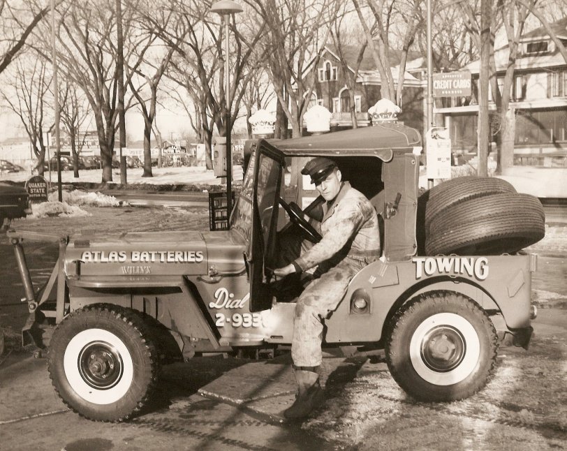 My dad owned a Standard station in Rockford, Illinois where he raised us all until his untimely death in 1961. This was his "company car," early 50's. View full size.
