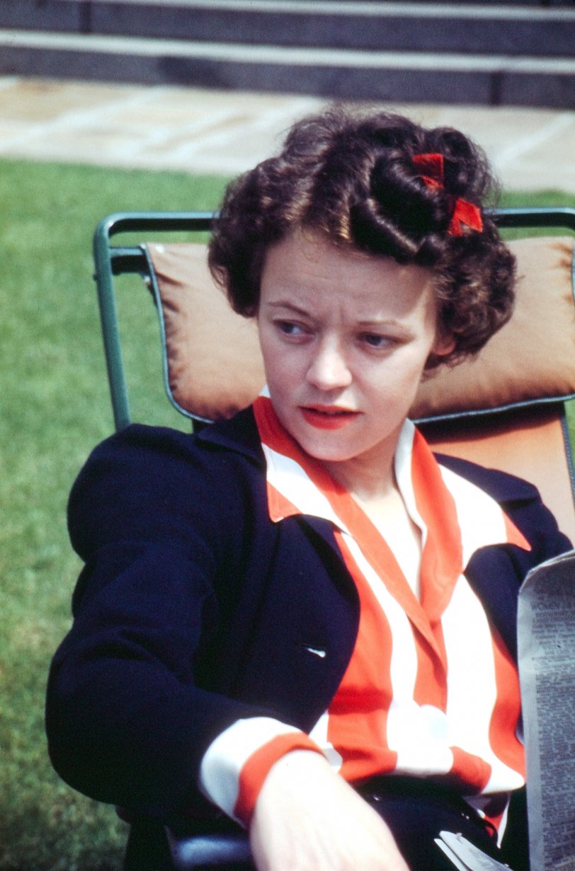 A found Kodachrome slide from the same metal box that the Women Who Smoke came from. Probably early 1950s. View full size.
