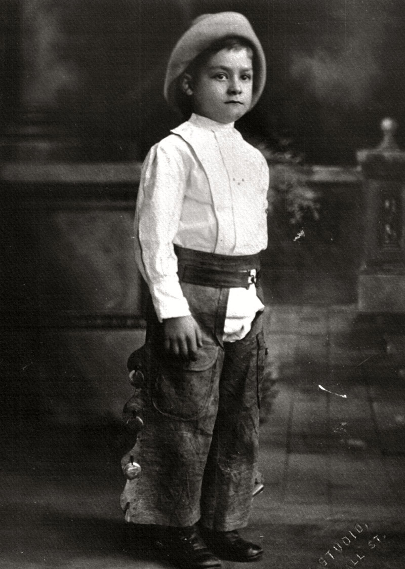 When Grandfather was a lil "Rough Rider." Circa 1914. View full size.