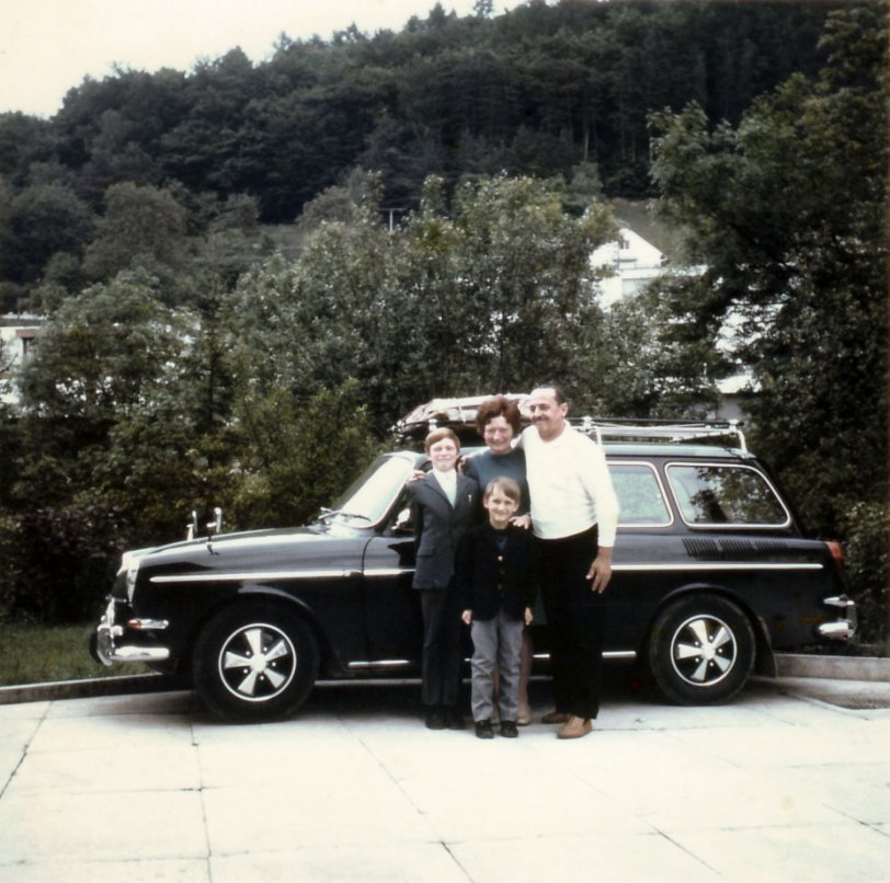 My Mom, my brother and my uncle with me circa 1970. View full size.
