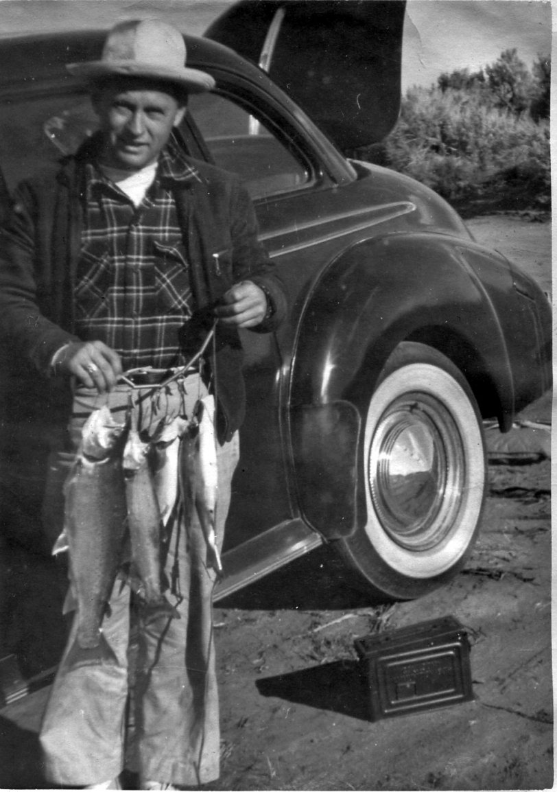 From another series of vacation photos, this one is from  a series of photos in Utah. Grandpa had a lot of fishing stories, and I guess some of them were true. View full size.
