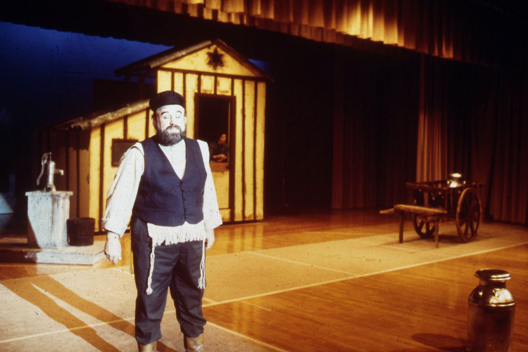 Dad as Tevye in the Fulton County Players production of Fiddler on the Roof.  Kodachrome slide.