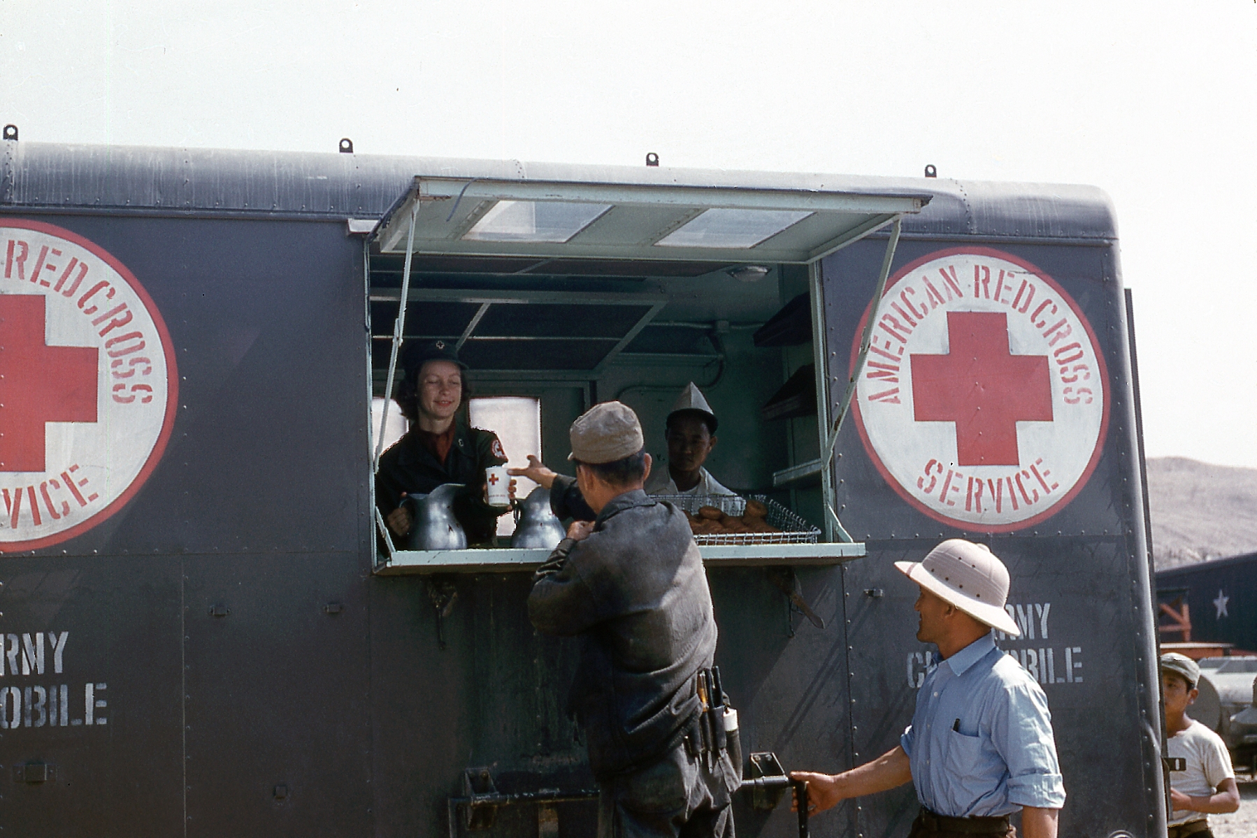 A mobile canteen. Taken by my father in Korea in 1952 or 1953. View full size.