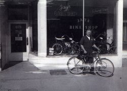 My wife grew up helping her father in the bike shop in Spanish Fork, Utah. Early '60's
(ShorpyBlog, Member Gallery)