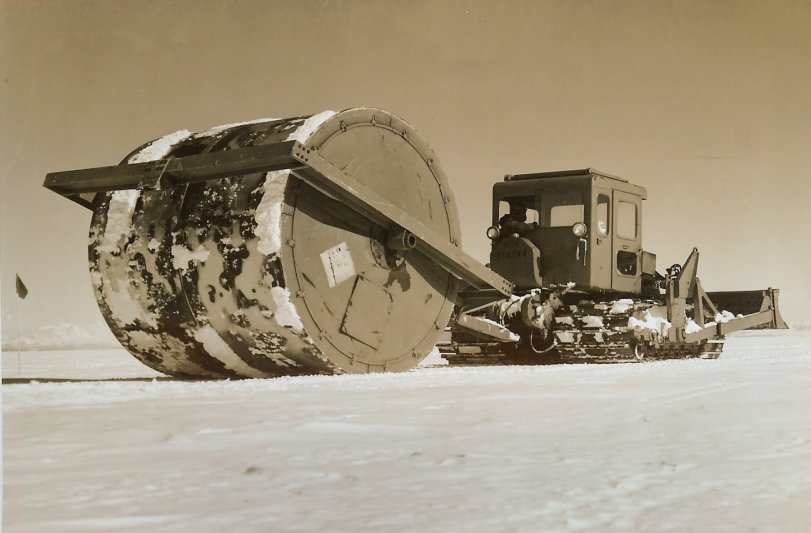 McMurdo Station,1963. Another of the images shot by the late U.S. Navy Senior Chief Joe Edge while assigned to "Winter Over" in Antarctica. View full size.

