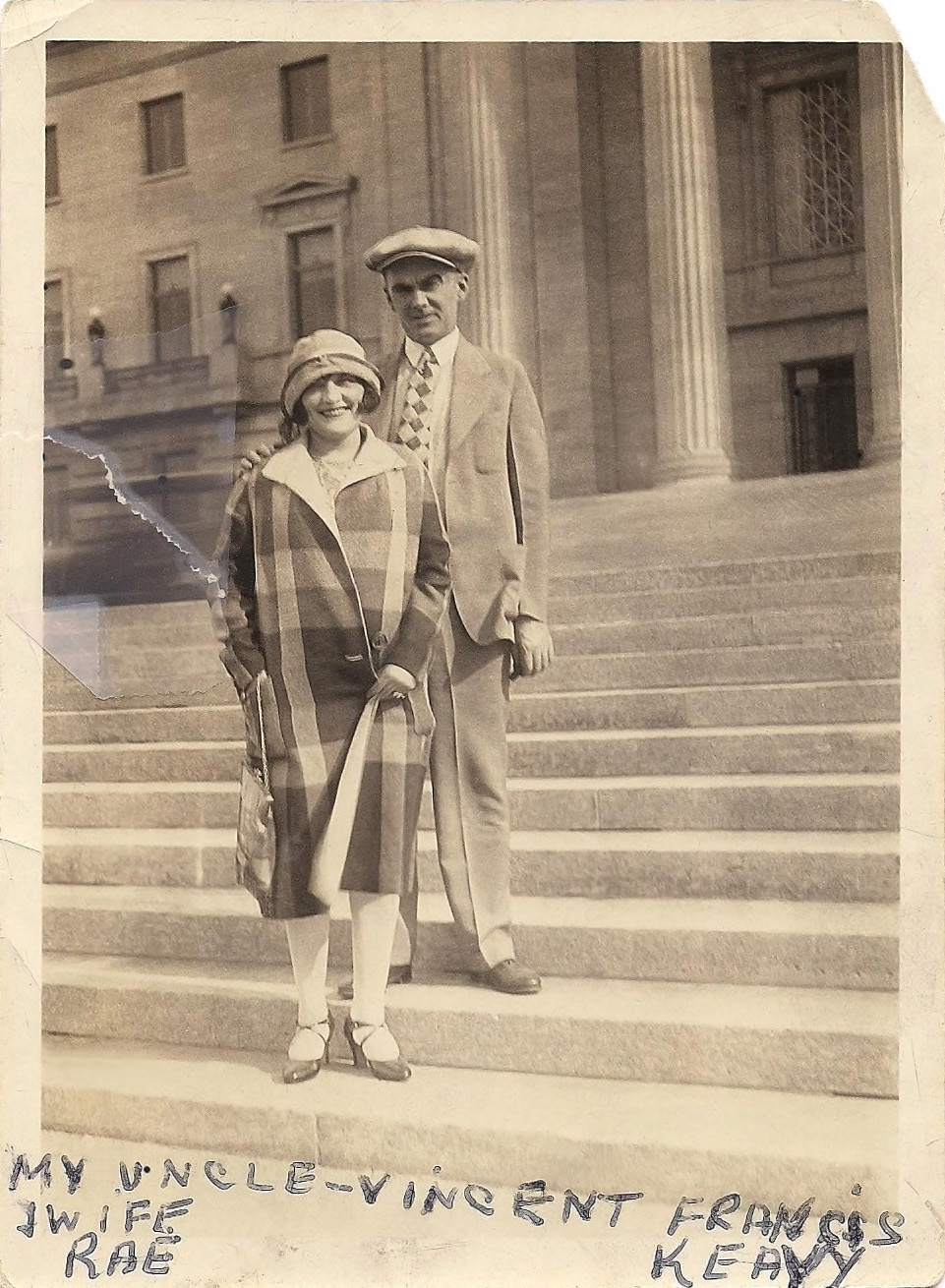 Mr Great Uncle Jack Keavy (part of Minneapolis Mob  in 1920s) and his wife Rae Keavy in Minneapolis sometime in the 20s. View full size.