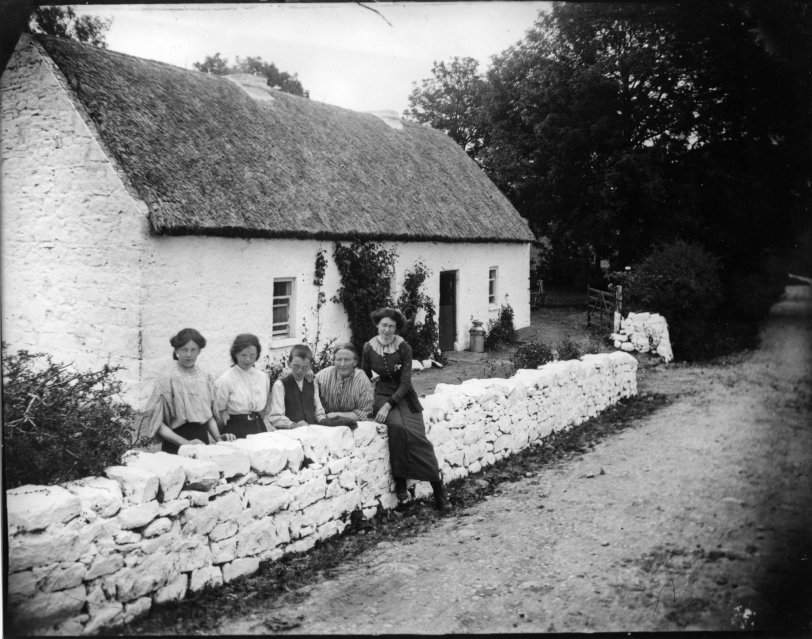 Taken sometime during the late 1800s with a glass plate camera. It is somewhere in County Leitrim, Ireland. View full size
