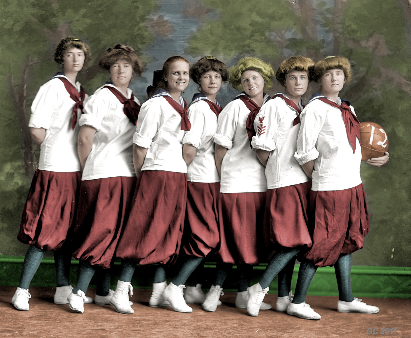 Colorized version. Original black and white image. View full size.