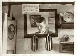 Self-portrait in a mirror, dated 1912.
(ShorpyBlog, Member Gallery)