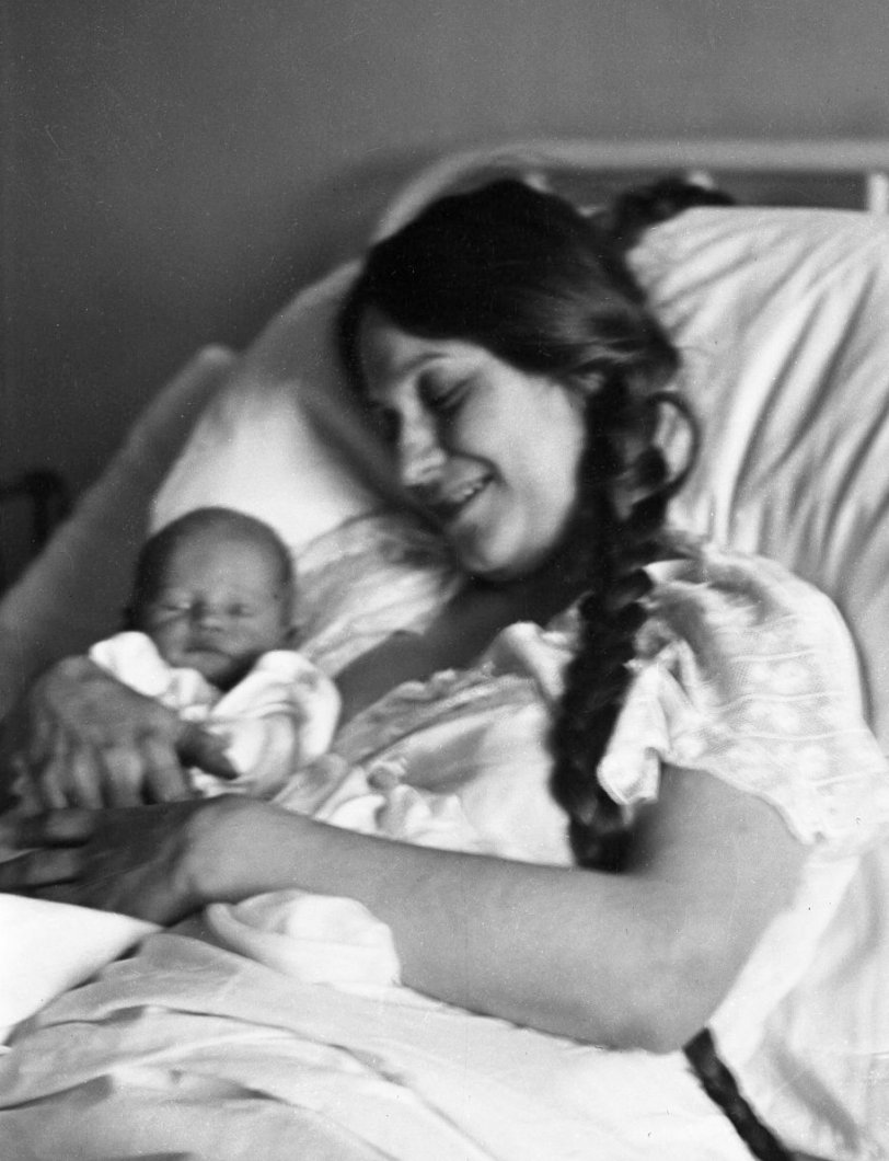 Proud momma and baby, I love this pic. From my negatives collection. View full size.
