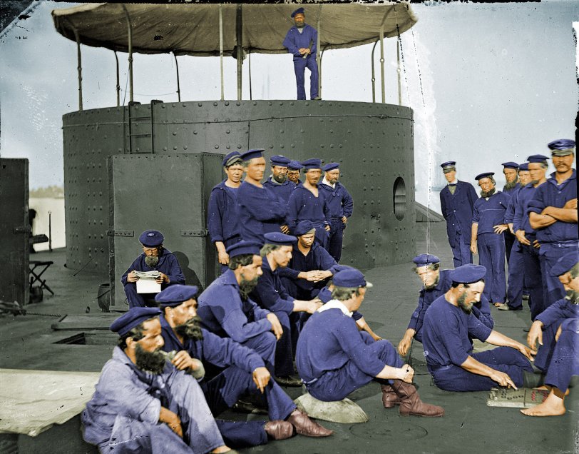 This is a colorized version of At Ease: 1862. View full size.
