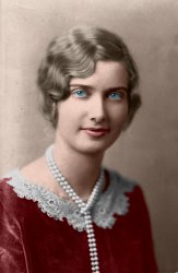 This is my grandmother Hildur "Jerry" Richardson (1909-1997), New York, ca. 1927. A California-bred Stanford graduate, she moved to New York and worked as a secretary for a few years until meeting my grandfather in late 1930.  From Shorpy's files. View full size.
(Colorized Photos)