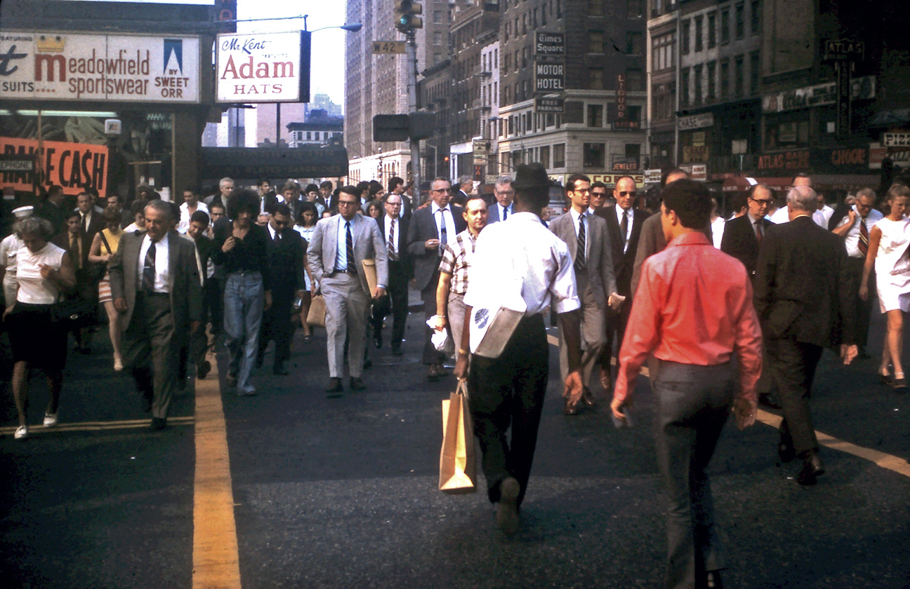Found some slides that I converted. NYC 1970. Polyester Heaven. View full size.