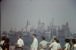 Taken on boat to Liberty Island, late 40s early 50s.