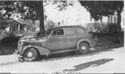 Well, that is what I guess it is, but I'm likely wrong. Can anyone here in Shorpyland help? View full size.
I think it&#039;s a &#039;37 ChevyBased on perusing online images.
I can confirm that.Based on having built the AMT model kit of a '37 Chevy: Yes, that's definitely what it is.
(ShorpyBlog, Cars, Trucks, Buses)