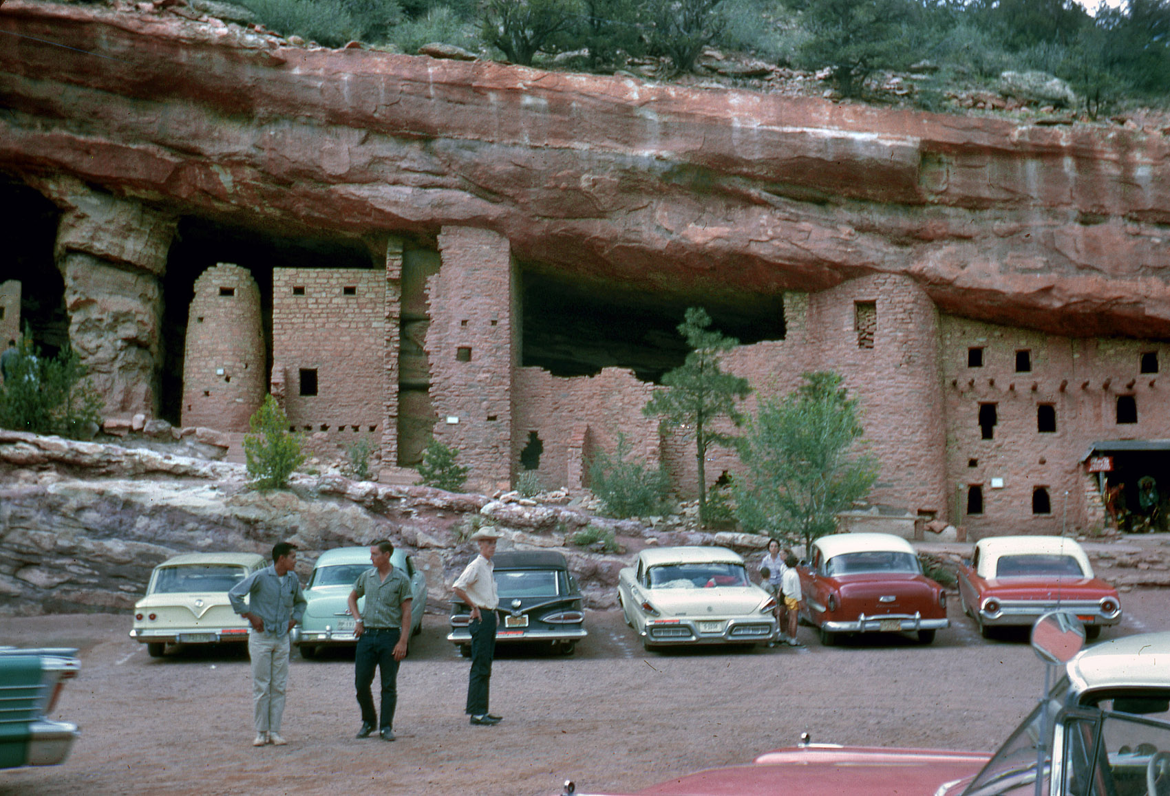 The Manitou cliff dwellings west of Colorado Springs. This was taken on my grandparents' honeymoon out west in 1962. View full size.