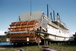 A Kodachrome slide apparently from the late-1950s I found in a thrift store. Looks like it's just had a new paddle wheel installed. View full size.
(ShorpyBlog, Member Gallery)