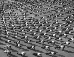 Morning Exercises in North Africa: c. 1945