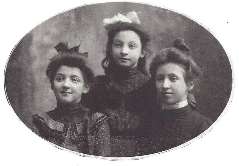 This is a picture of my grandmother, Elizabeth, and her sisters Emma and Annette taken in 1900. They lived in Columbus, Ohio. View full size.
