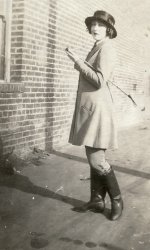 Gladys Wagner modeling a riding habit during the 1920s in San Francisco. View full size.
(ShorpyBlog, Member Gallery)