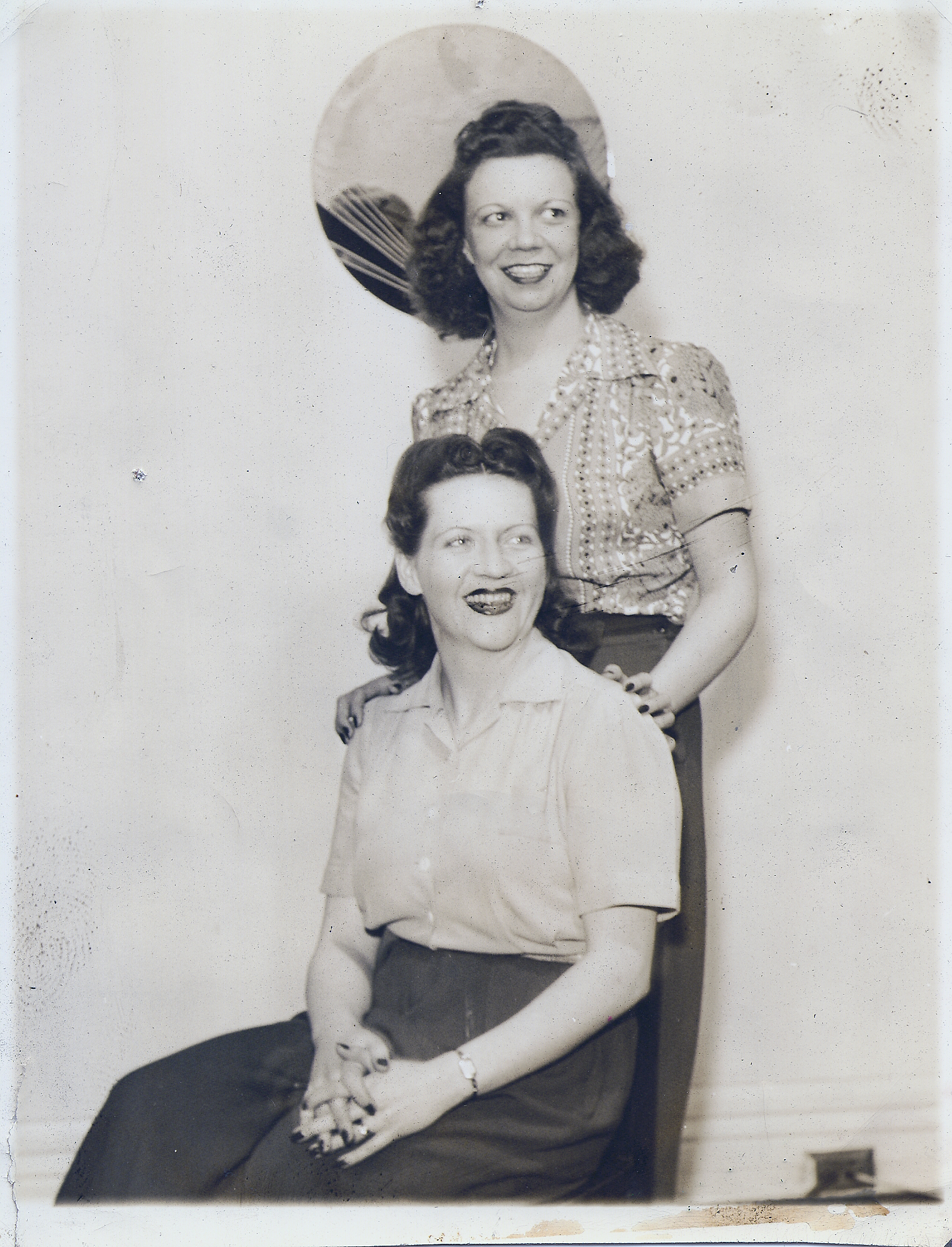 My mother (seated) and a good friend. Early to mid-1930s I believe.