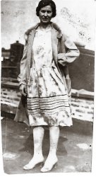 This is a photo of my grandmother, Felismina Ayan, taken on a rooftop. It was probably in Manhattan, 1920.
(ShorpyBlog, Member Gallery)
