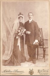 Karl and Marie Agotz Wedding Day, Oct. 1902, Leipzig Germany
My maternal great grandparents. View full size.