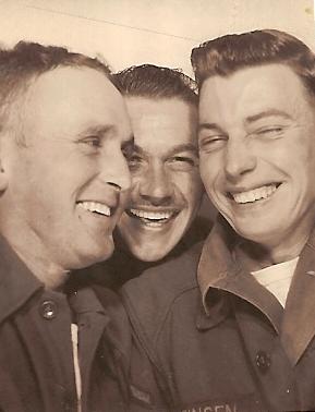 My Pa and his army buddies in a photo booth