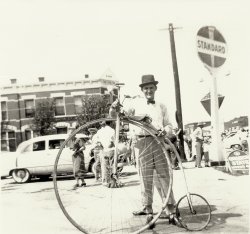 Photo of my Grandfather taken during the Kiowa, Kansas, centennial. View full size.
(ShorpyBlog, Member Gallery)