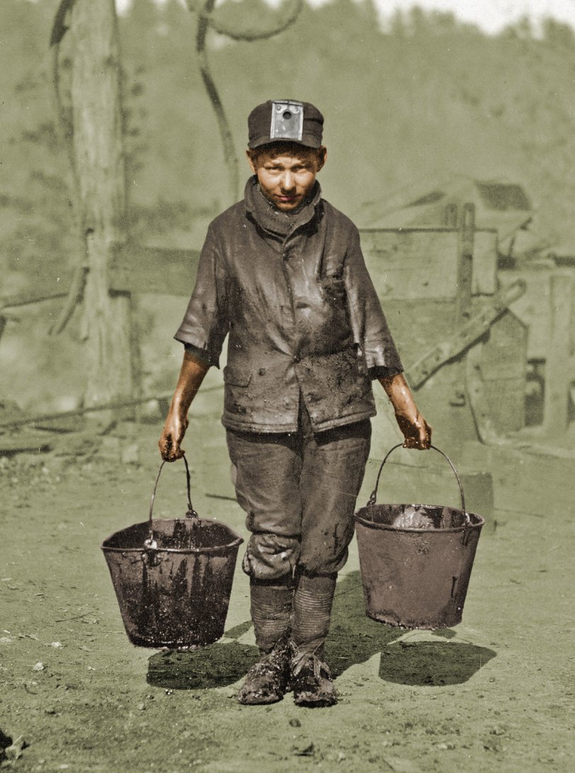 This is a colorized version of Shorpy at Work: 1910. View full size.
