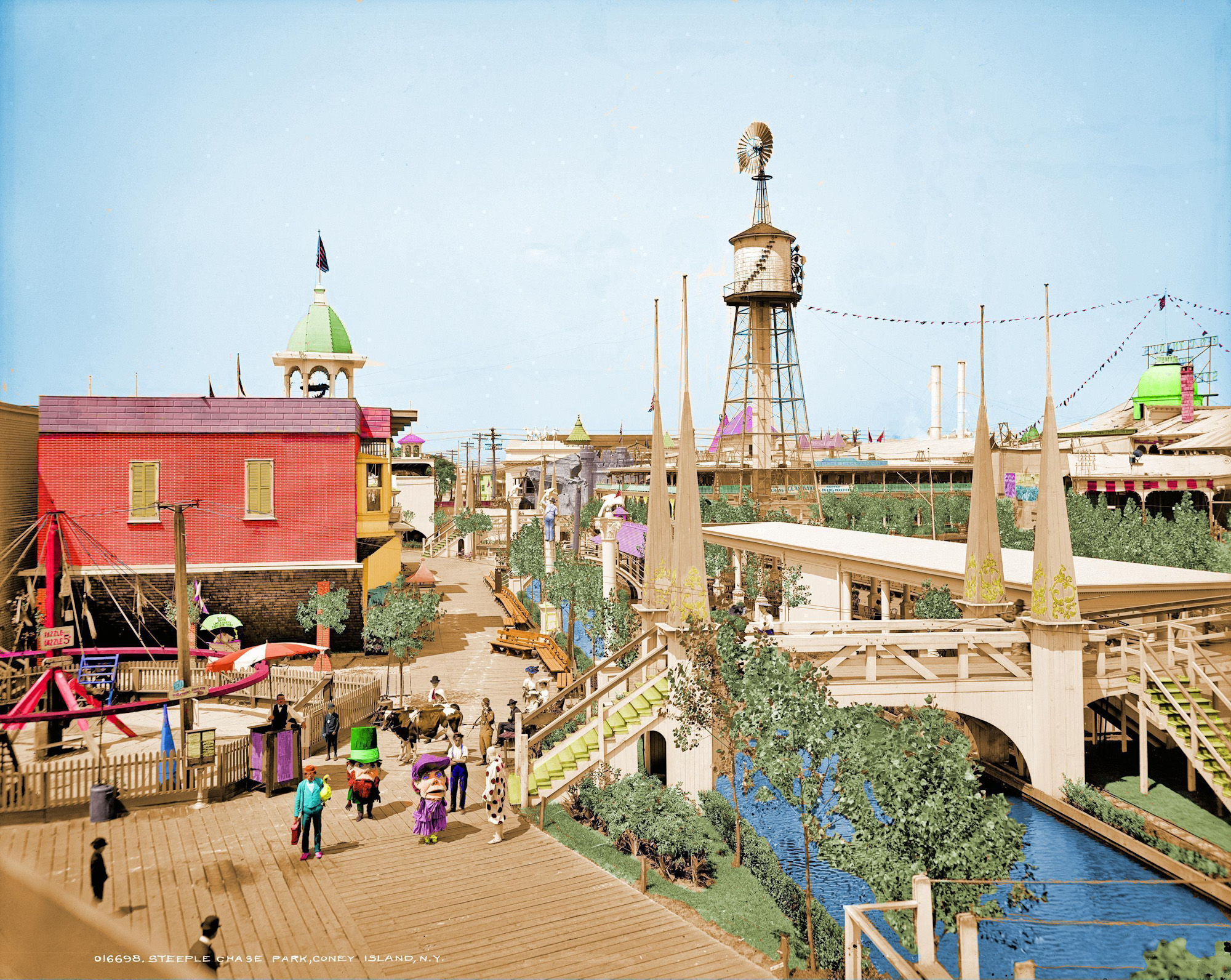 Colorized version of "Coney Island Characters: 1903."