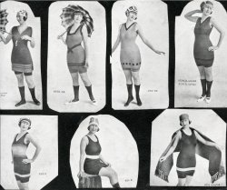 Taken of my mother Gladys Wagner in San Francisco, modeling 1920s swimsuits for a newspaper ad. View full size.
(ShorpyBlog, Member Gallery)