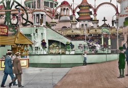 This photo was taken from Shorpy. I colorized it since I love anything Luna Park. View full size.