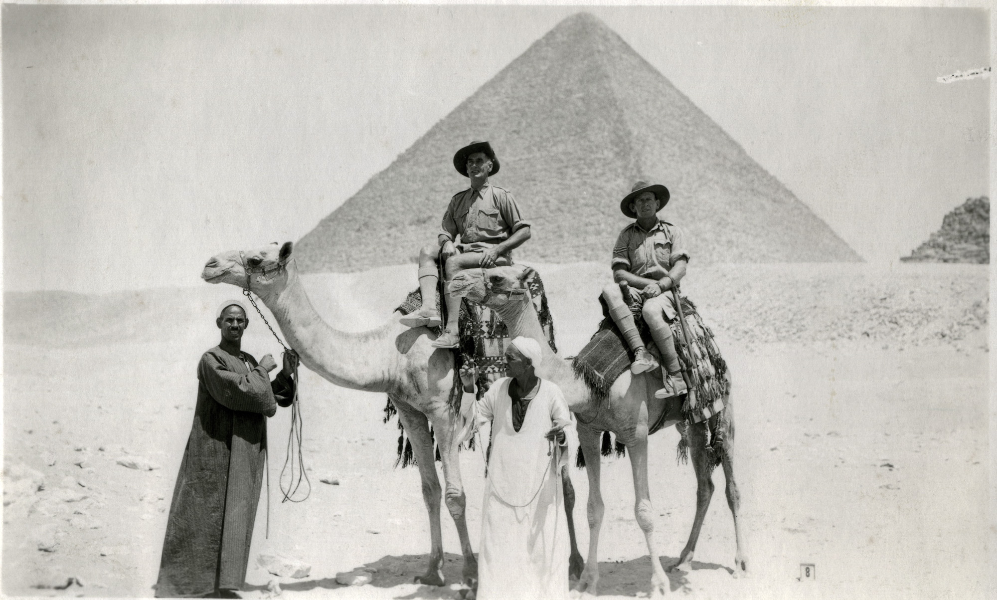 Sgt. John Hudson on leave in Egypt during WWII.
It was John's 2nd trip to the middle East & Egypt having served in WW1 with the the 4th Light Horse fighting against the Turks & their Austrian & Hungarian allies    View full size