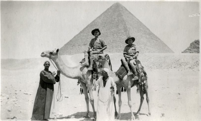 Sgt. John Hudson on leave in Egypt during WWII.
It was John's 2nd trip to the middle East &amp; Egypt having served in WW1 with the the 4th Light Horse fighting against the Turks &amp; their Austrian &amp; Hungarian allies    View full size

