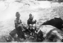 My dad and his sister Susan in Yosemite. I love this picture, probably my favorite of the whole collection of the family's trip to the park. View full size.
(ShorpyBlog, Member Gallery, Kids)